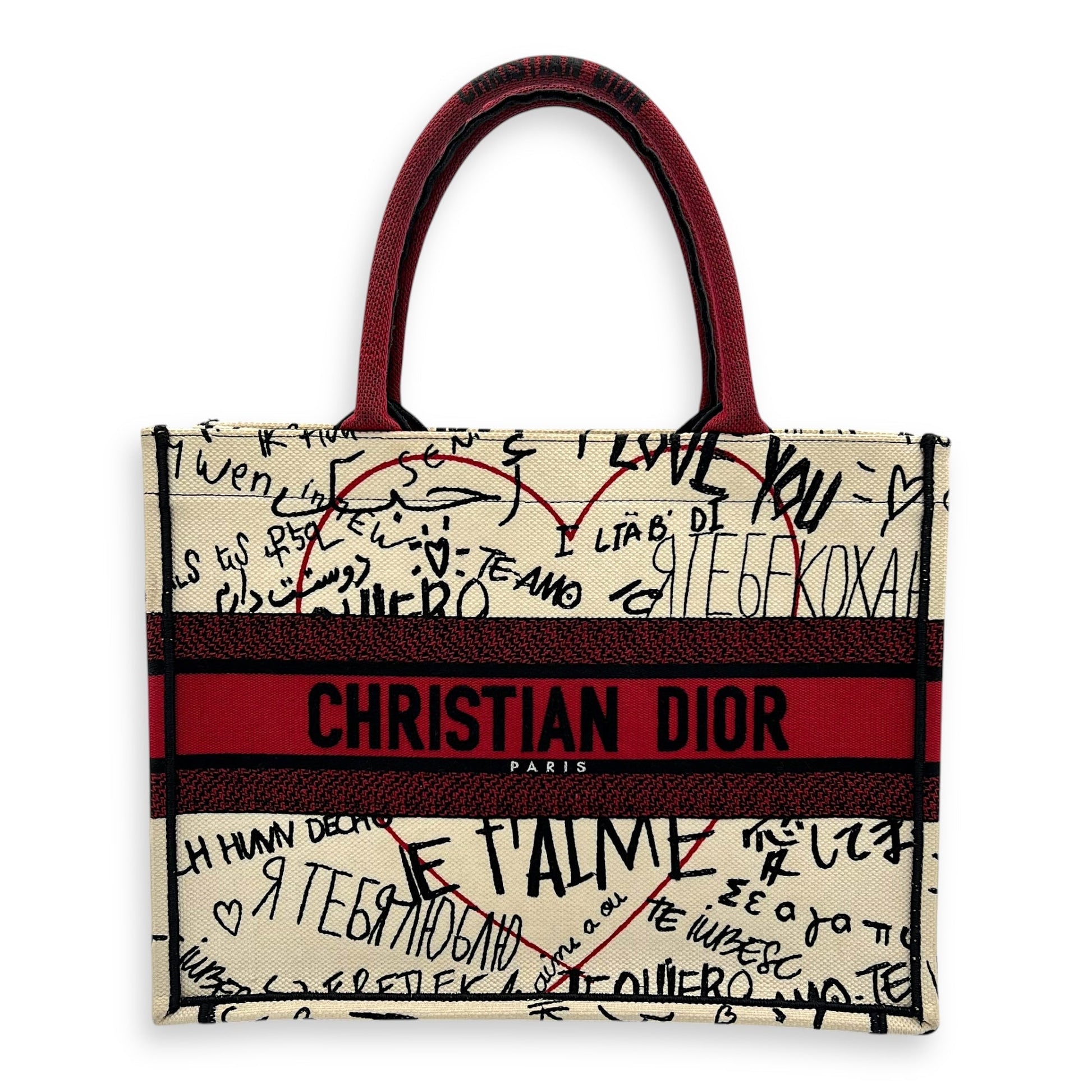 Dior Lou Book Tote Canvas Tote