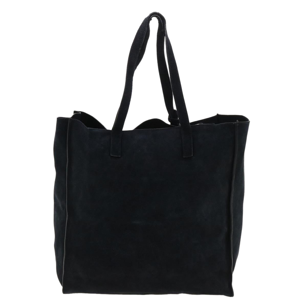 Prada Tote Bag Suede 2way Navy