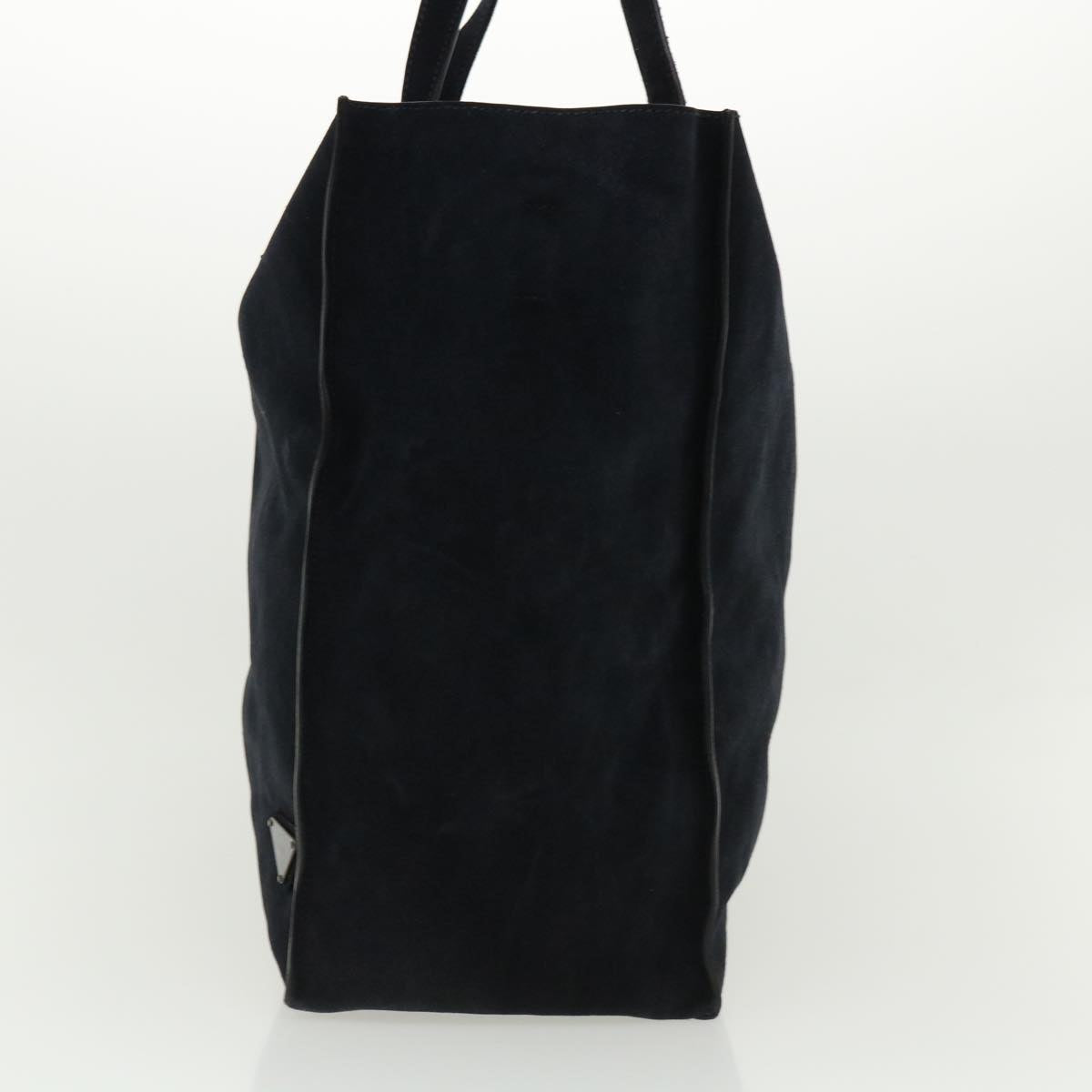 Prada Tote Bag Suede 2way Navy