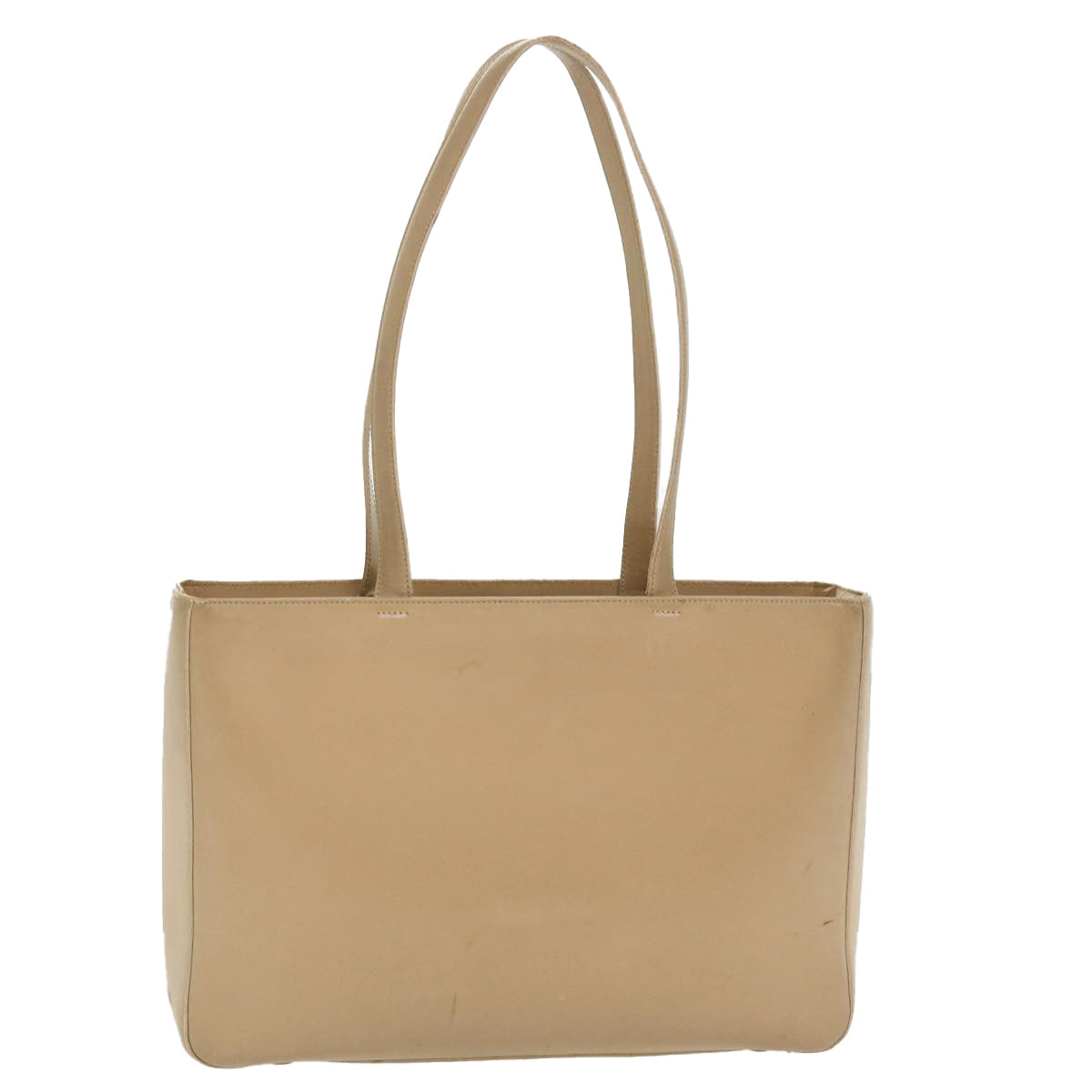 Prada Shoulder Bag Leather Beige