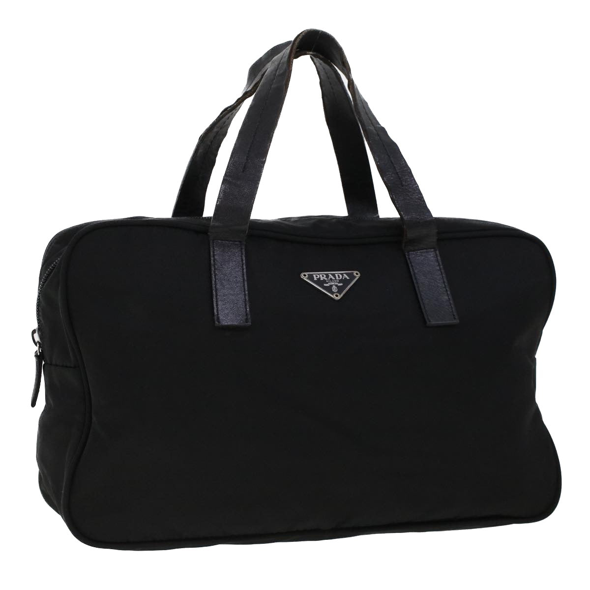 Prada Hand Bag Nylon Black