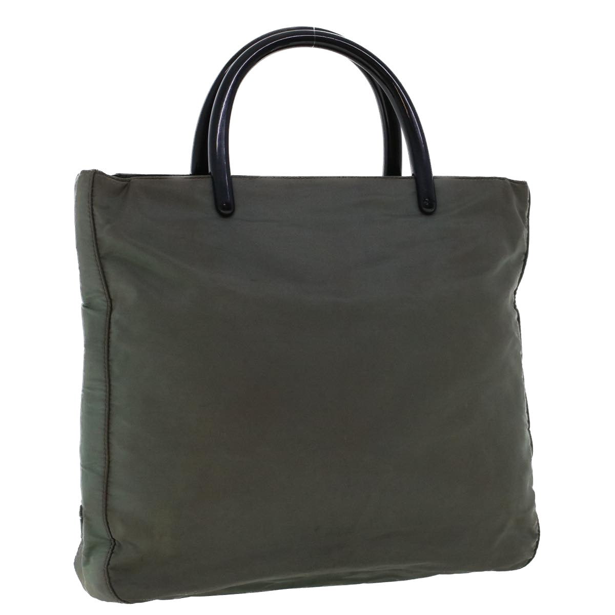 Prada Hand Bag Nylon Gray