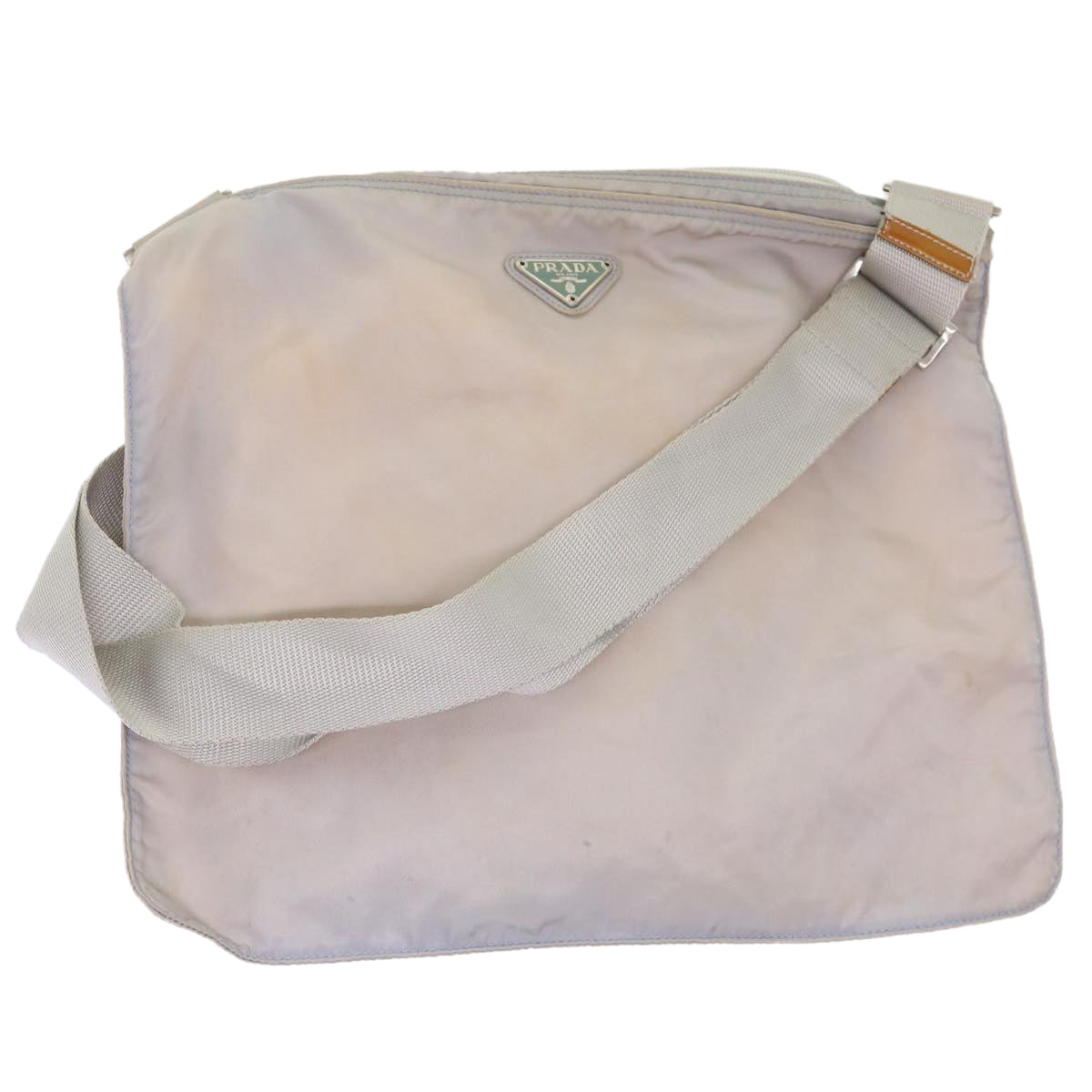 Prada Shoulder Bag Nylon Gray