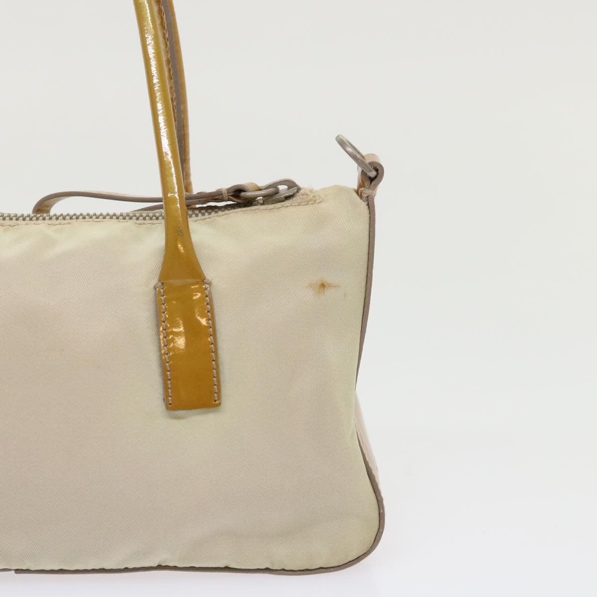 Prada Hand Bag Nylon 2way Shoulder Bag Beige