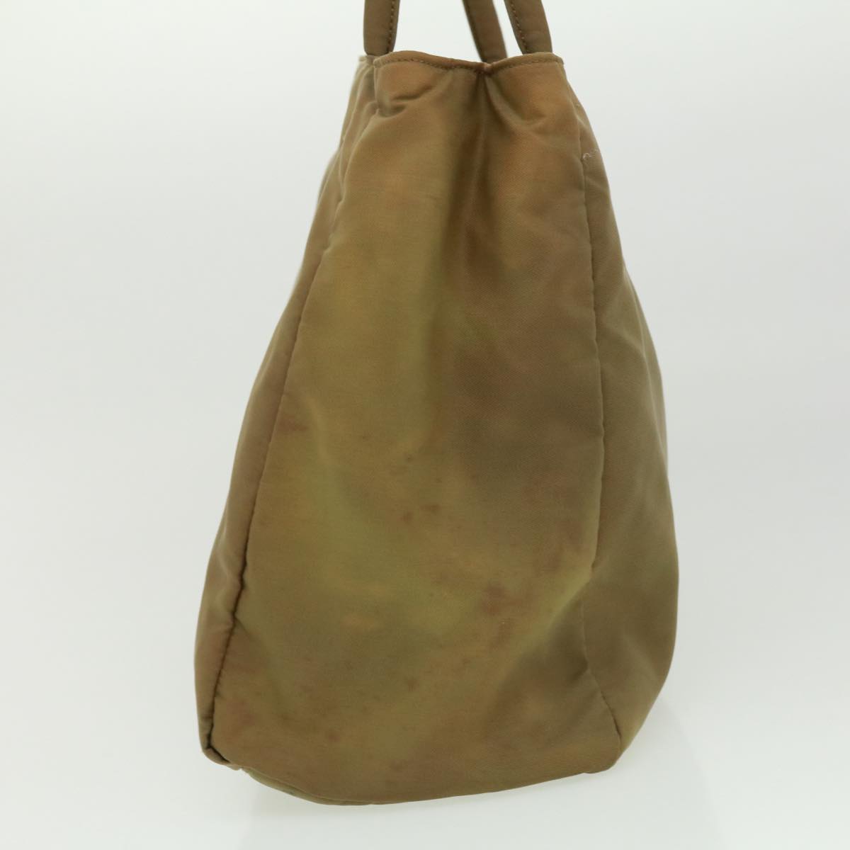 Prada Hand Bag Nylon Khaki