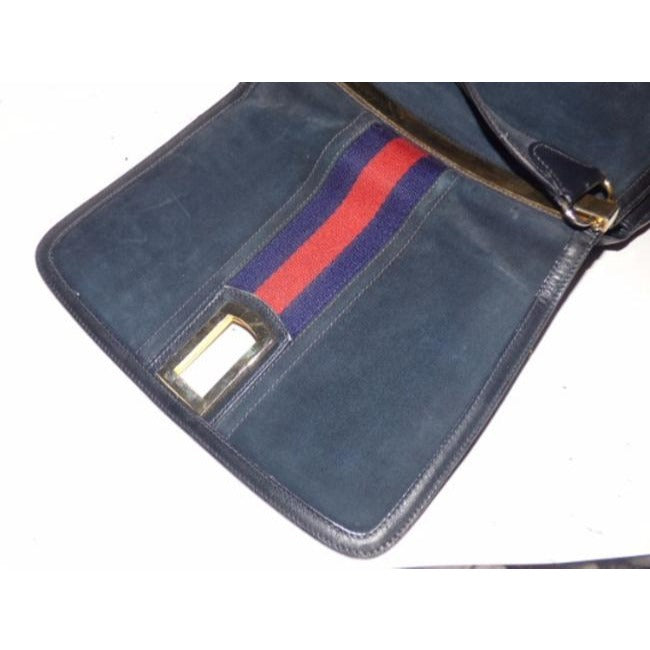 Gucci Envelope Saddle Leather Shoulder Bag
