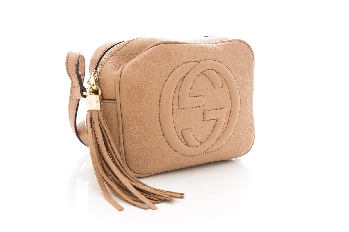 Gucci Soho Beige Leather Handbag