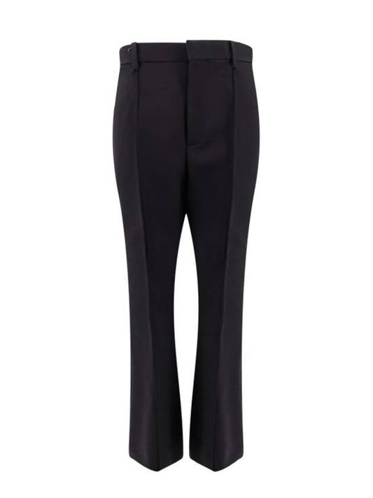 Luxury Bottega Veneta Veneta Flare High Waist Pants Black