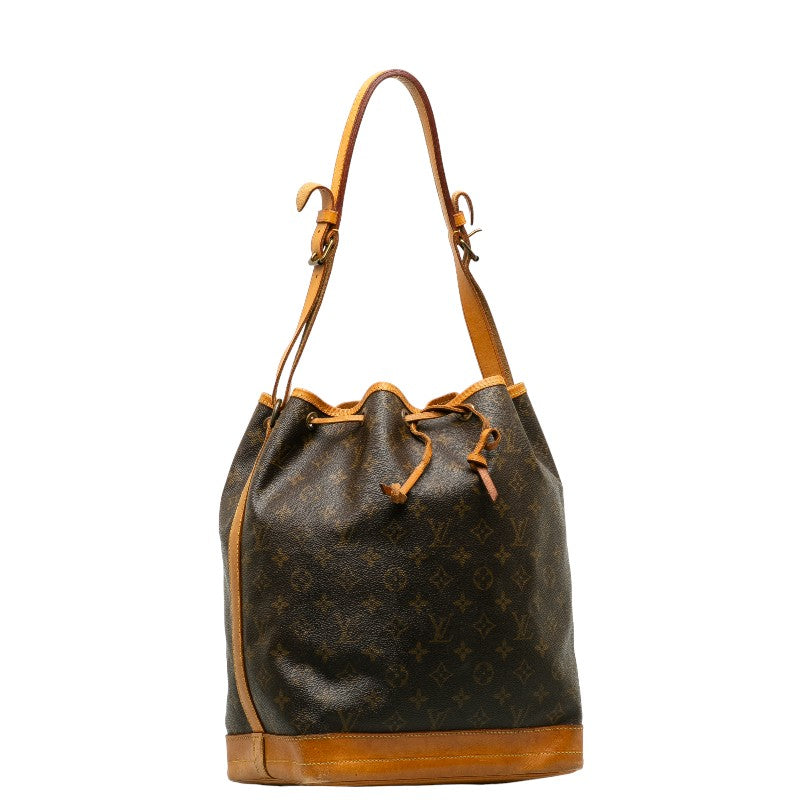 Louis Vuitton Monogram Noe Shoulder Bag Brown PVC Leather Lady Louis Vuitton