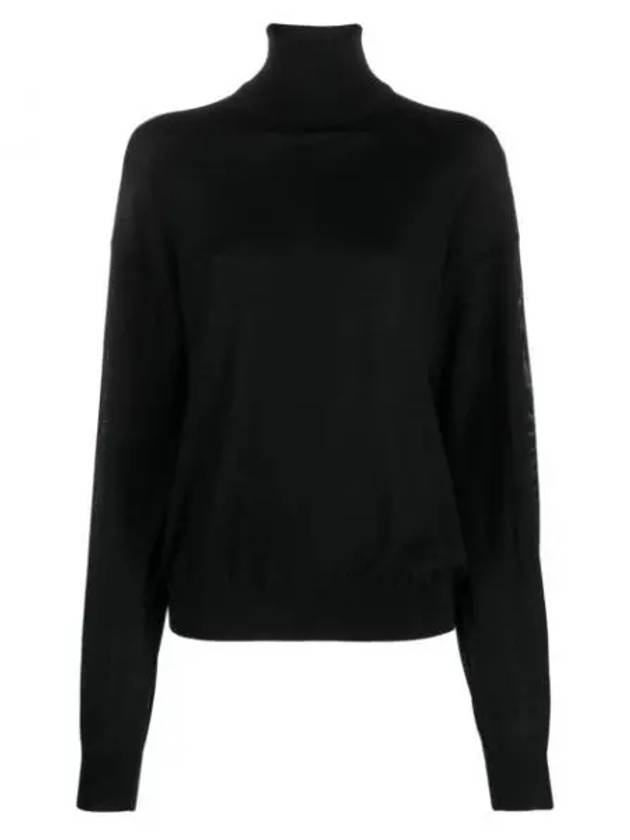 Luxury Saint Laurent Trending 2026 Cassandre Turtleneck Black