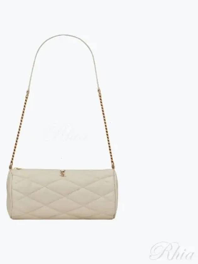 Luxury Saint Laurent Trending 2026 Tube Quilting Small Shoulder Bag Vintage White