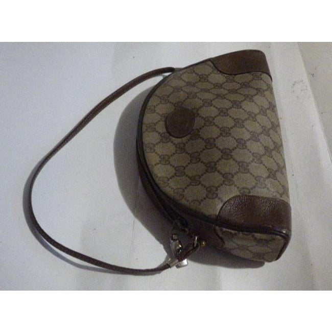 Gucci Leather Canvas Shoulder Bag