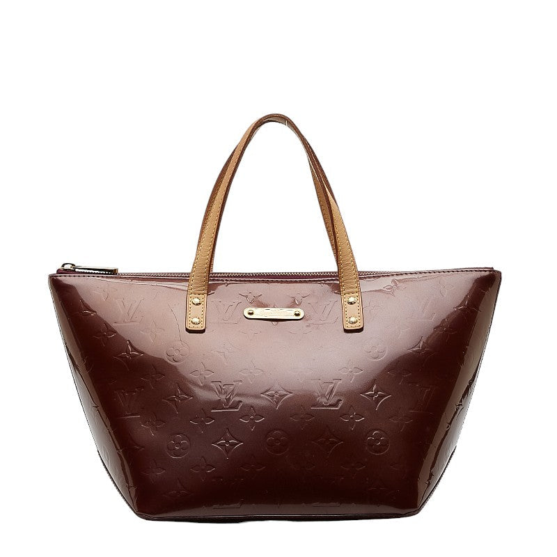 Louis Vuitton Monogram Verney Belvue PM Handbag Violet Pearl Patent Leather Louis Vuitton