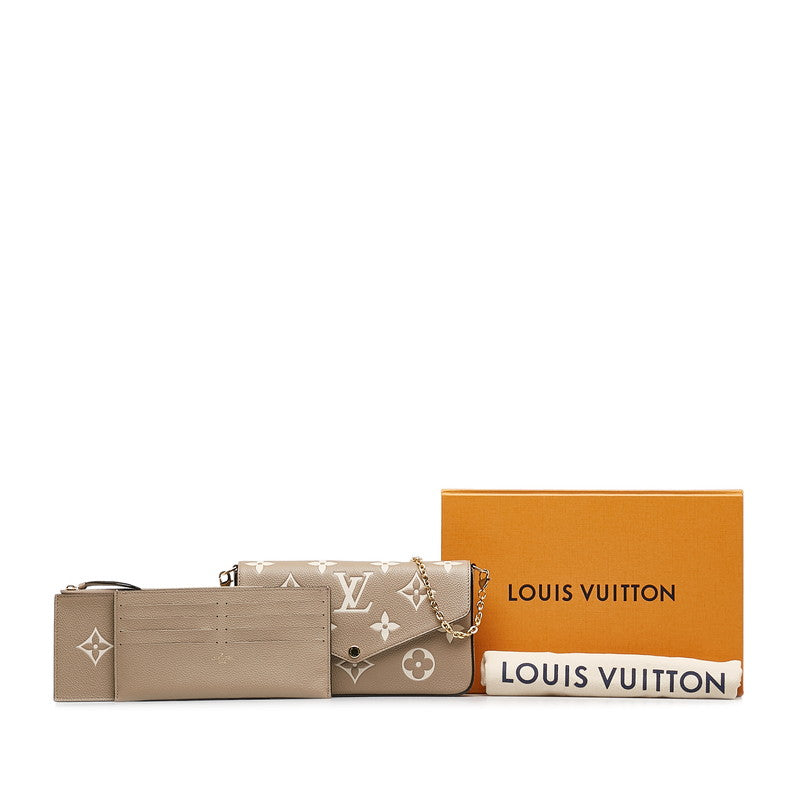 Louis Vuitton Monogram Empreinte Pochette Felice Chain Pouch Clutch