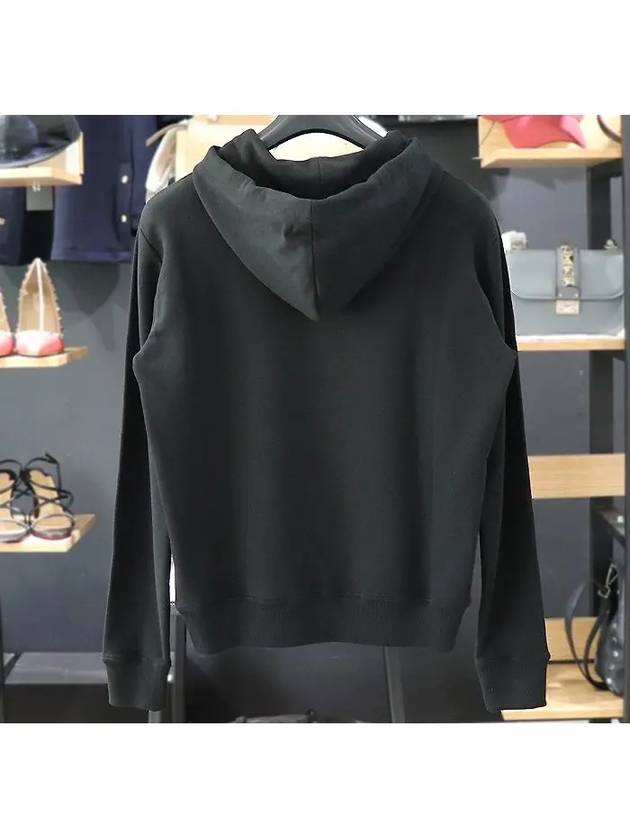 Luxury Saint Laurent Trending 2026 Red Lip Print Cotton Hoodie Black