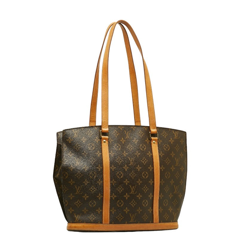 Louis Vuitton Monogram Babylon Tote Bag Brown PVC Leather Louis Vuitton