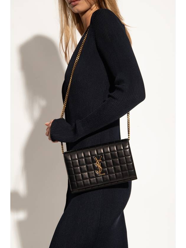 Luxury Saint Laurent Trending 2025 Cassandre Matelassé Leather Cross Bag Black