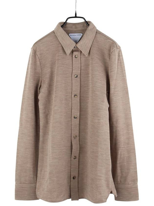 Luxury Bottega Veneta 666230 Light Melange Ranauul Jersey Women s Shirt Size 36 34105