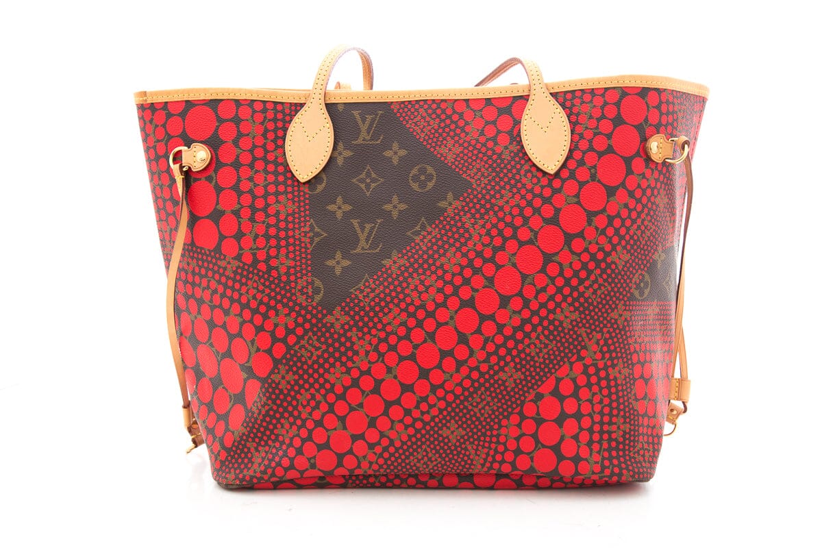 Louis Vuitton Brown & Red Yayoi Kma Neverfull Handbag