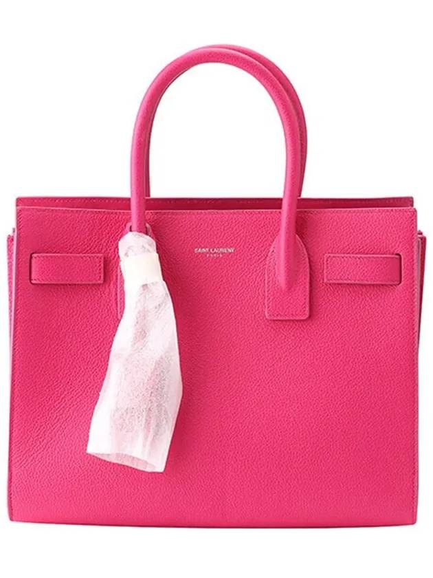 Luxury Saint Laurent Trending 2025 Nano Sac De Jour Leather Tote Bag Hot Pink