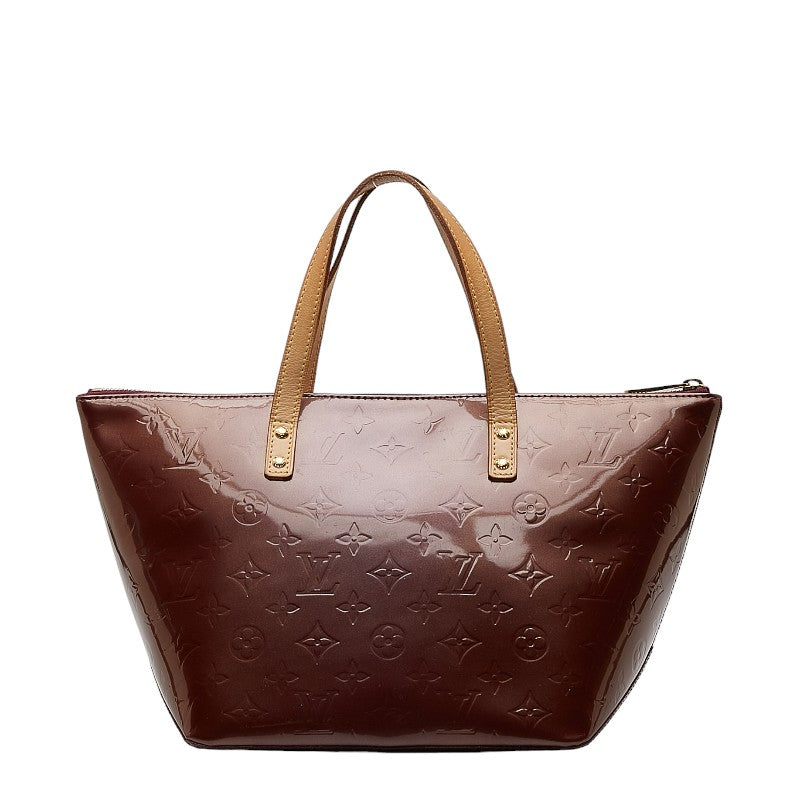Louis Vuitton Monogram Verney Belvue PM Handbag Violet Pearl Patent Leather Louis Vuitton