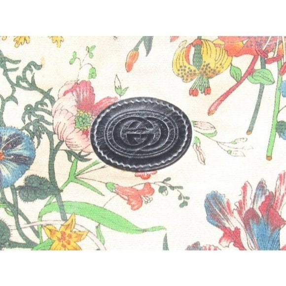 Gucci Leather Canvas Shoulder Bag