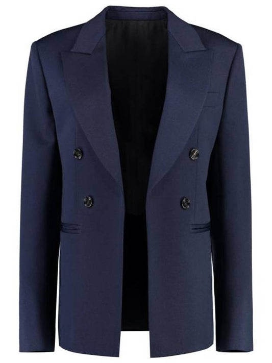 Luxury Bottega Veneta Sartorial Wool Jacket Navy