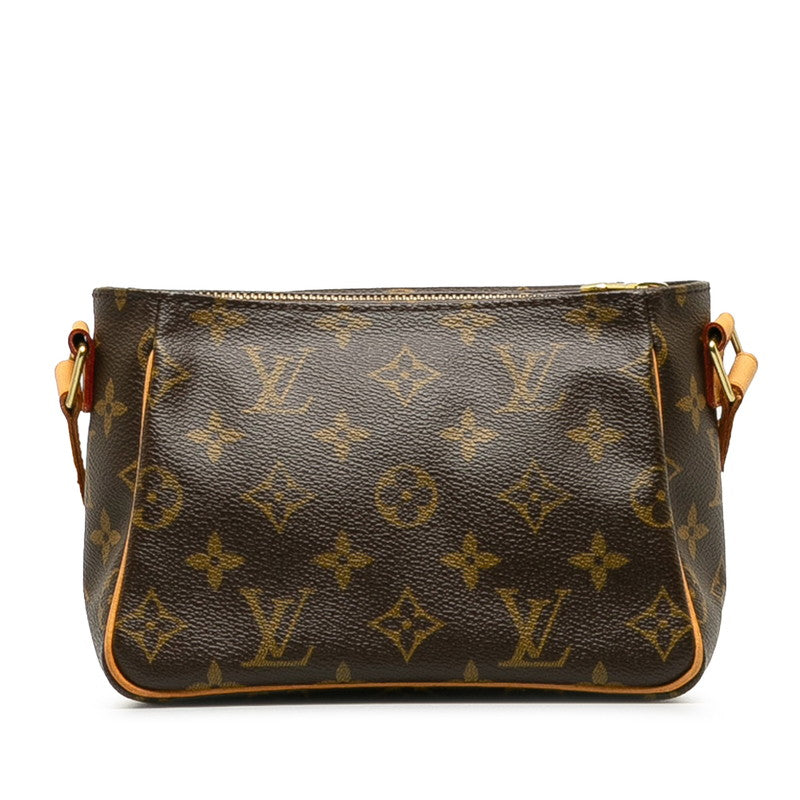 Louis Vuitton Monogram Vivacité PM Diagonal Shoulder Bag Brown