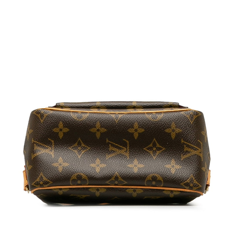 Louis Vuitton Monogram Vivacité PM Diagonal Shoulder Bag Brown