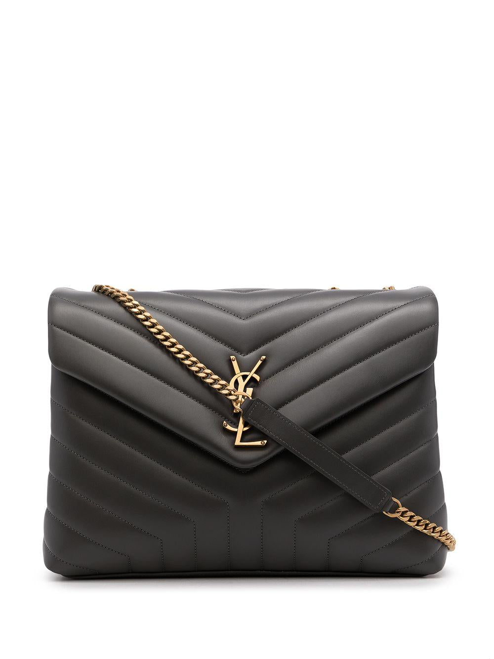 Luxury Saint Laurent Trending 2026 Women's Ysl Bo Mng Loulou M in Storm/Storm | 574946DV7271112