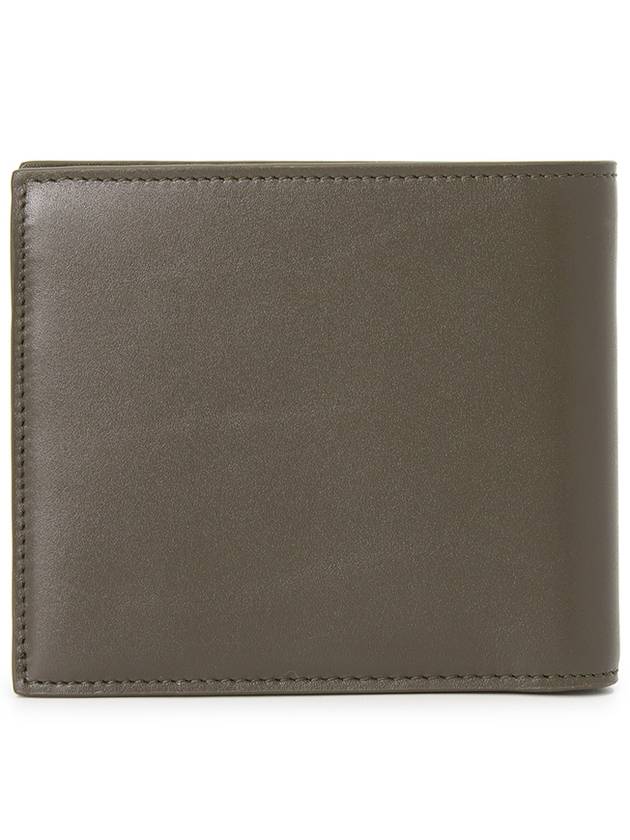 Luxury Saint Laurent Trending 2026 East West Leather Half Wallet Light Musk