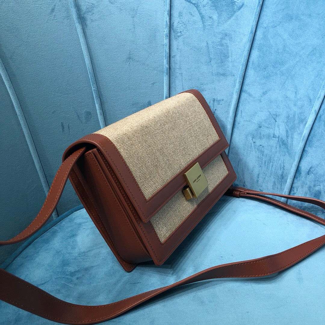 Yves Saint Laurent Le Carr Satchel In Canvas