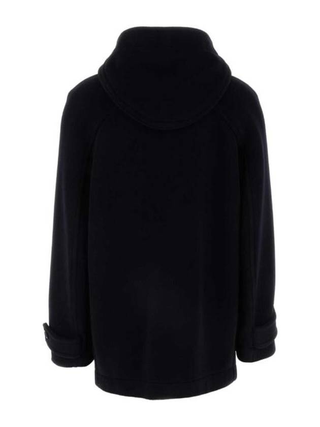 Luxury Bottega Veneta Knot Wool Duffel Coat Navy