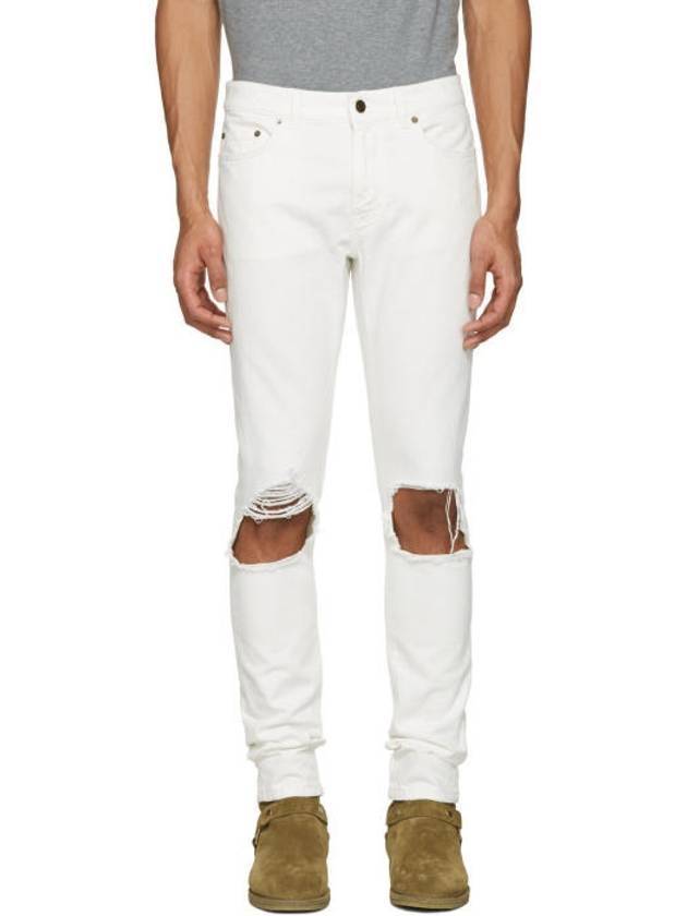 Luxury Saint Laurent Trending 2026 Moufa Skinny Jean White
