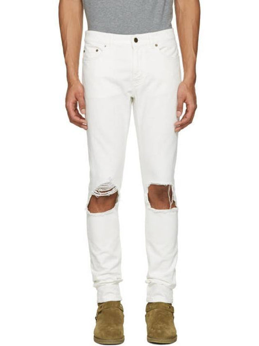 Luxury Saint Laurent Trending 2026 Moufa Skinny Jean White