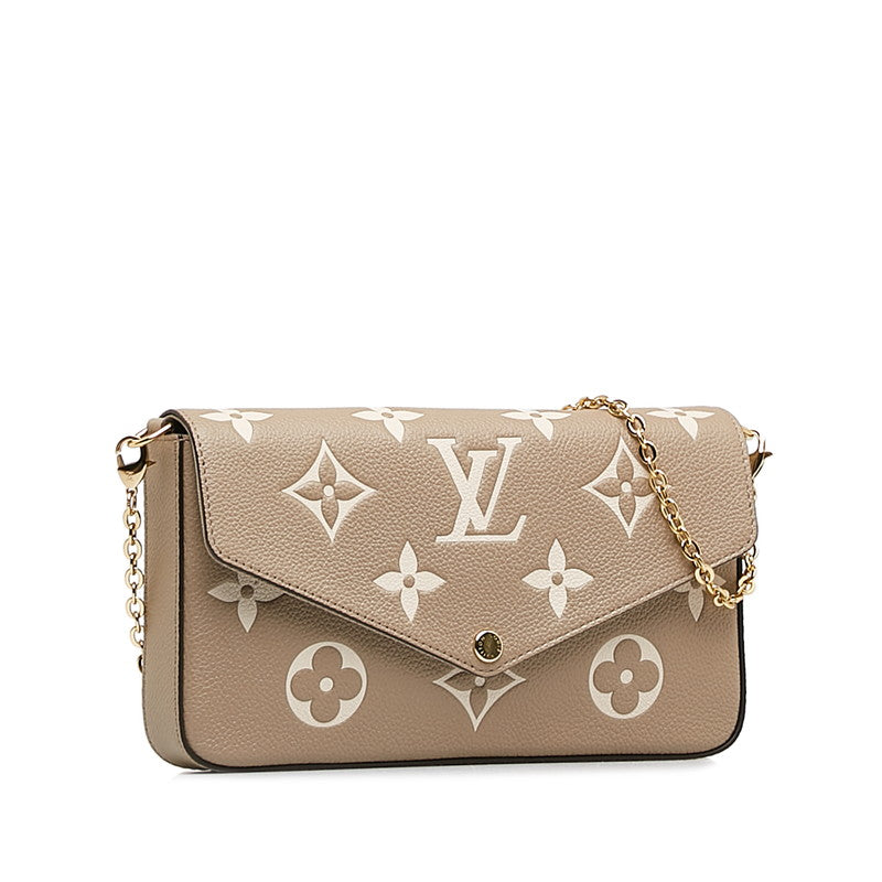 Louis Vuitton Monogram Empreinte Pochette Felice Chain Pouch Clutch