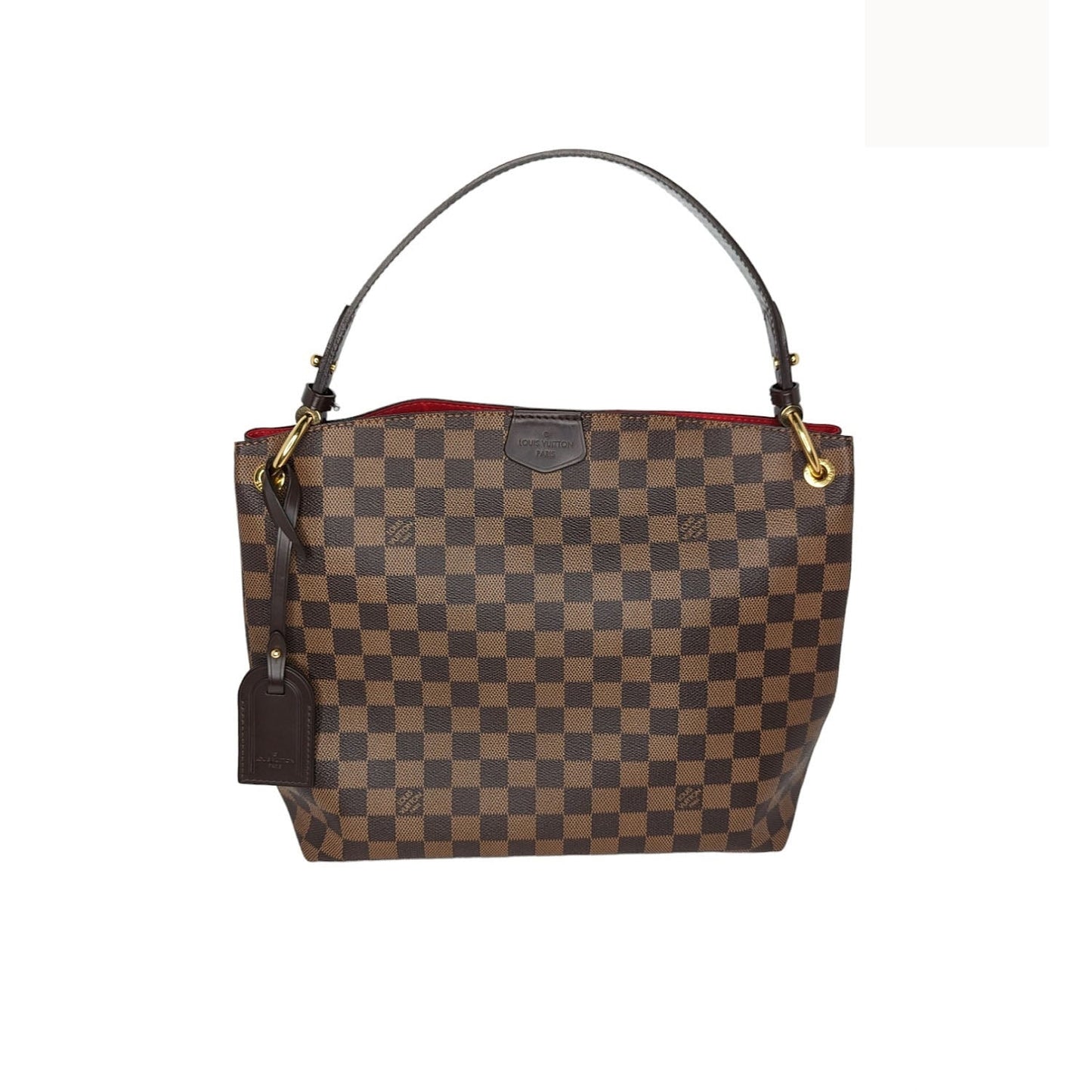 Louis Vuitton Damier Ebene Graceful PM Hobo Shoulder Bag