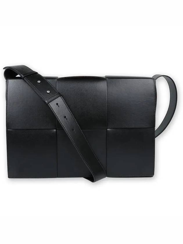 Luxury Bottega Veneta Large Intrecciato Cross Bag Black