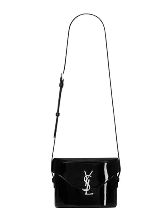 Luxury Saint Laurent Trending 2025 June Box Shoulder Bag Black