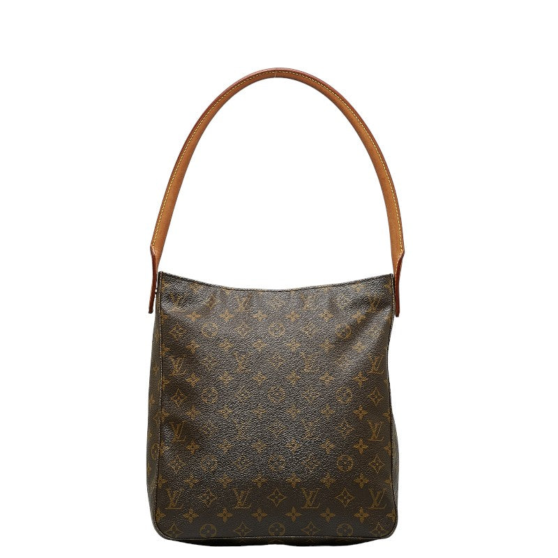 Louis Vuitton Monogram Looping GM Shoulder Bag Brown PVC Leather Louis Vuitton