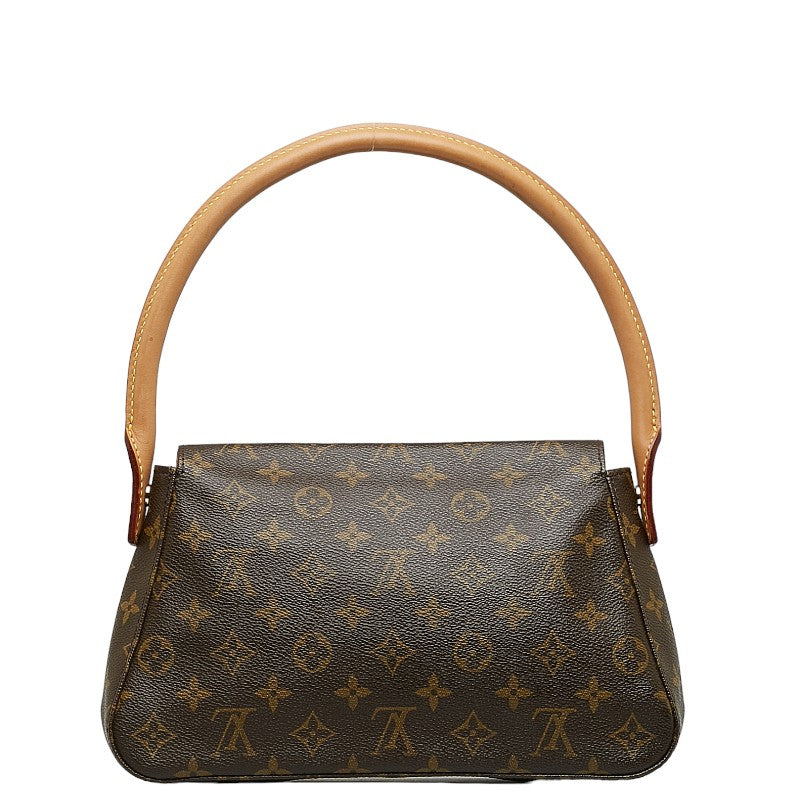Louis Vuitton Monograms Miniature Shoulder Bag Brown PVC Leather Louis Vuitton