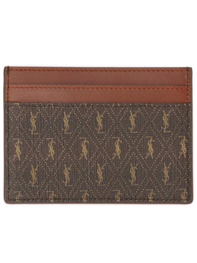 Luxury Saint Laurent Trending 2026 Monogram Card Wallet Brown