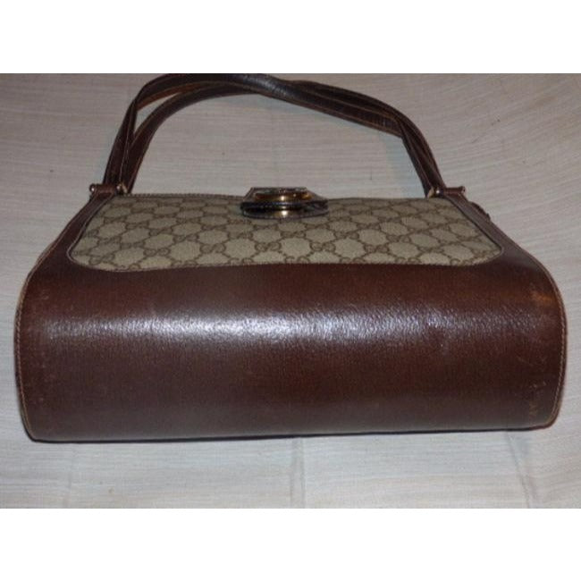 Gucci Leather Canvas Tote