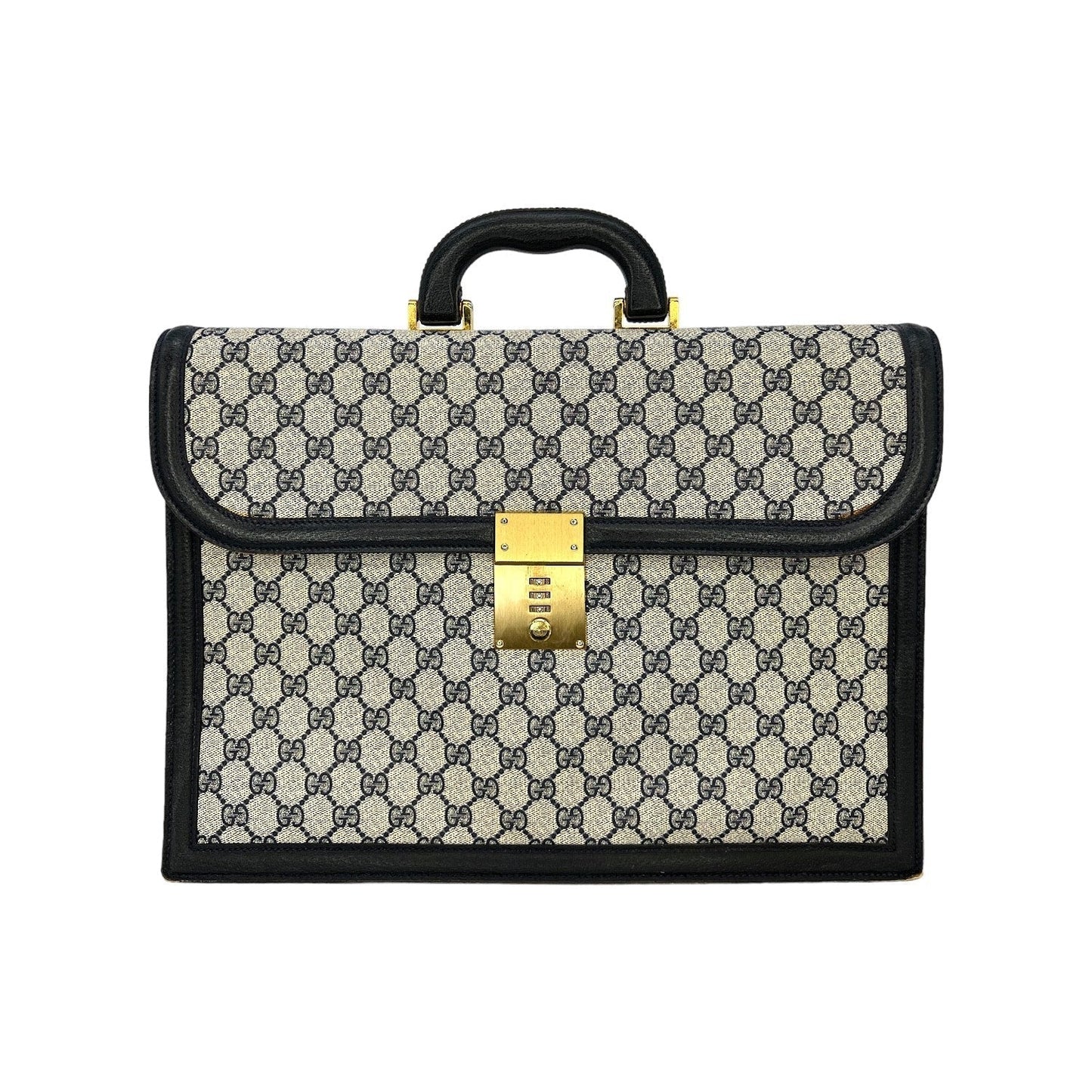 Gucci Leather Canvas Handbag