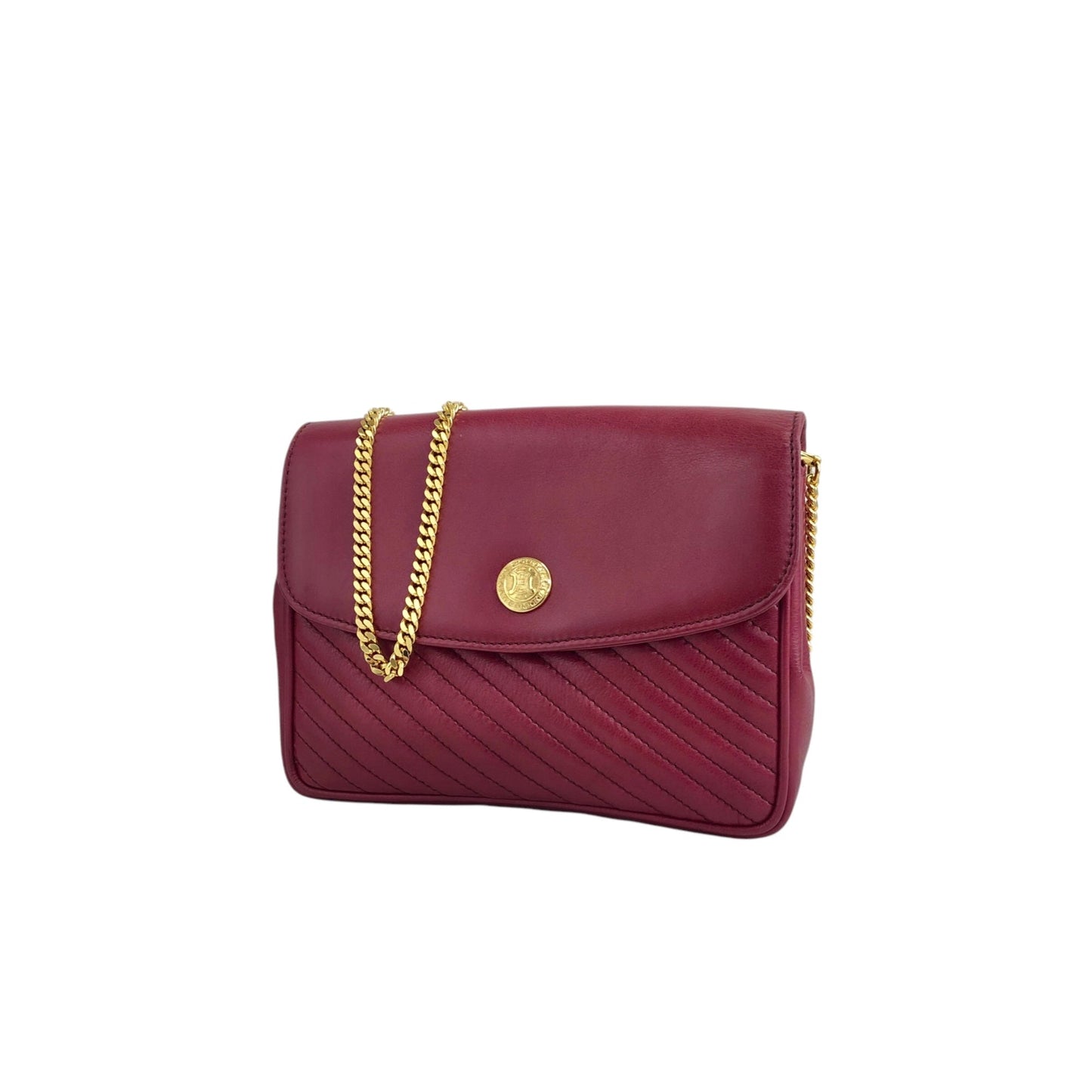 CELINE Chain Shoulder bag Red vap3df