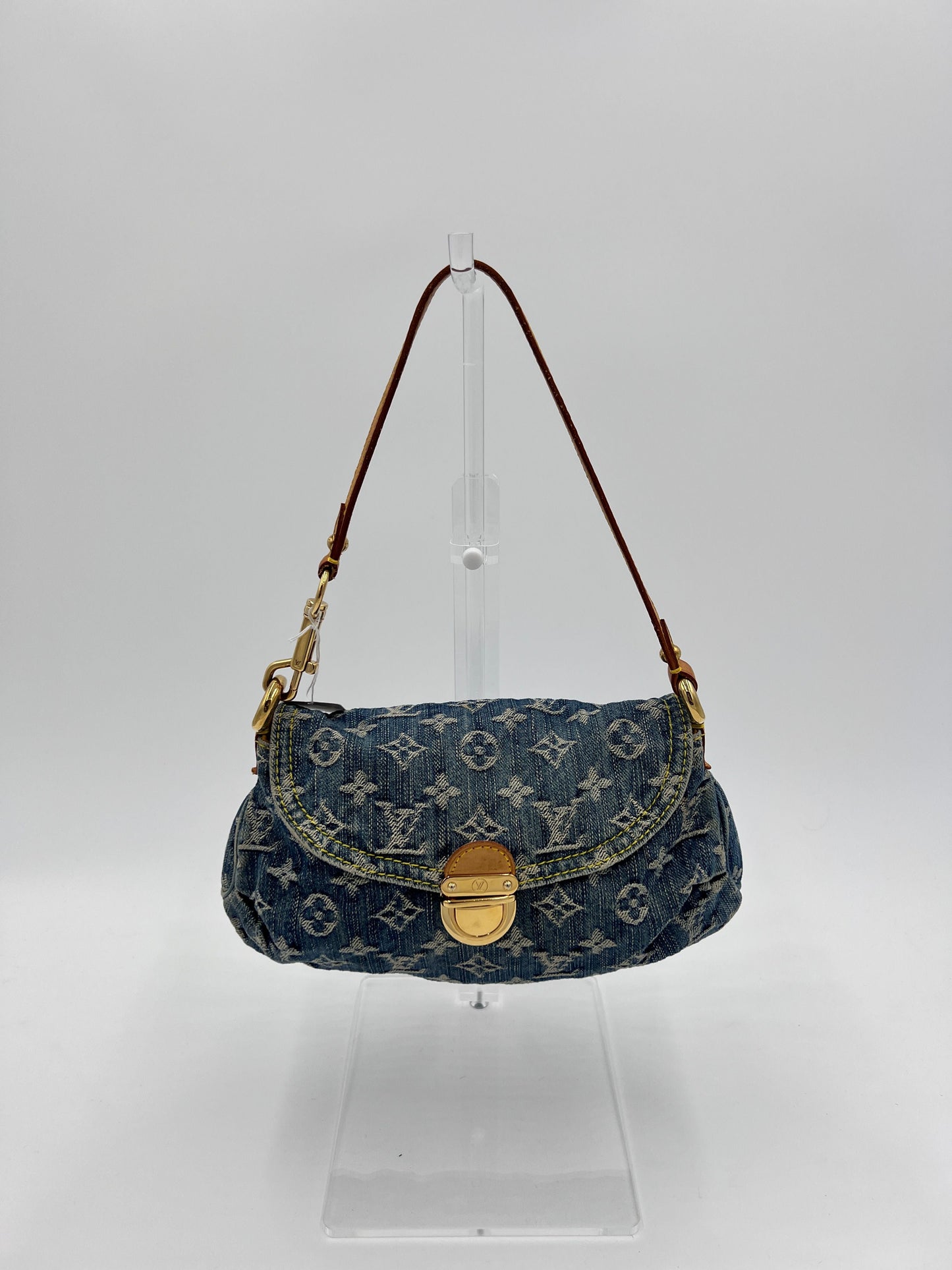 Louis Vuitton LV Monogram Pleaty Mini - Blue Shoulder Bags, Handbags AE605O