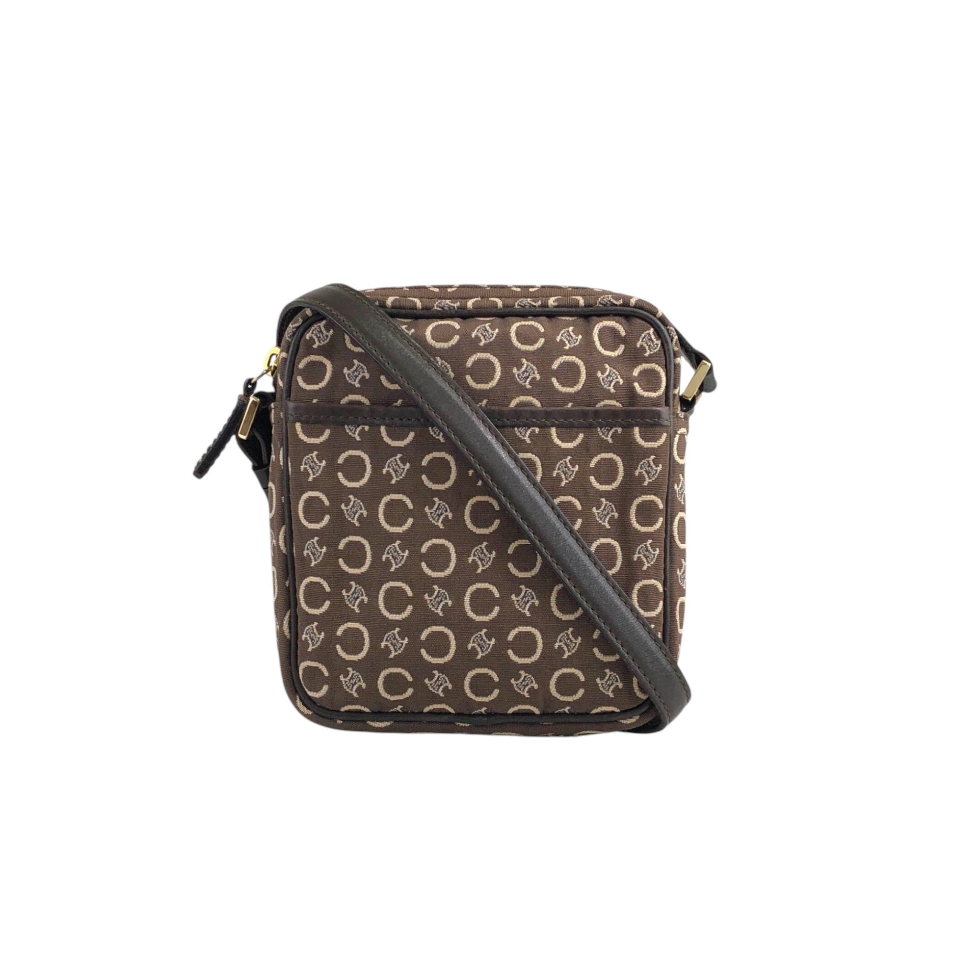 CELINE C Macadam Shoulder bag Brown jb4yns