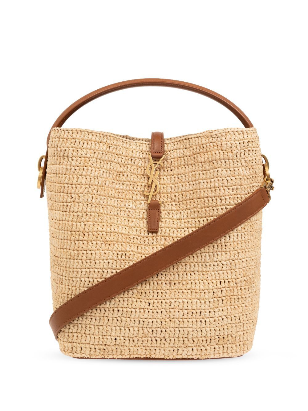 Luxury Saint Laurent Trending 2025 Women's Le 37 Hobo Medium Bag in Natbrick |