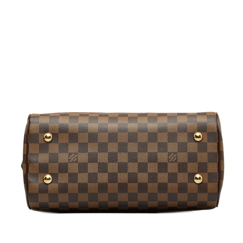 Louis Vuitton Damiere Duomo Handbag Mini Boston Bag Brown PVC Leather Louis Vuitton