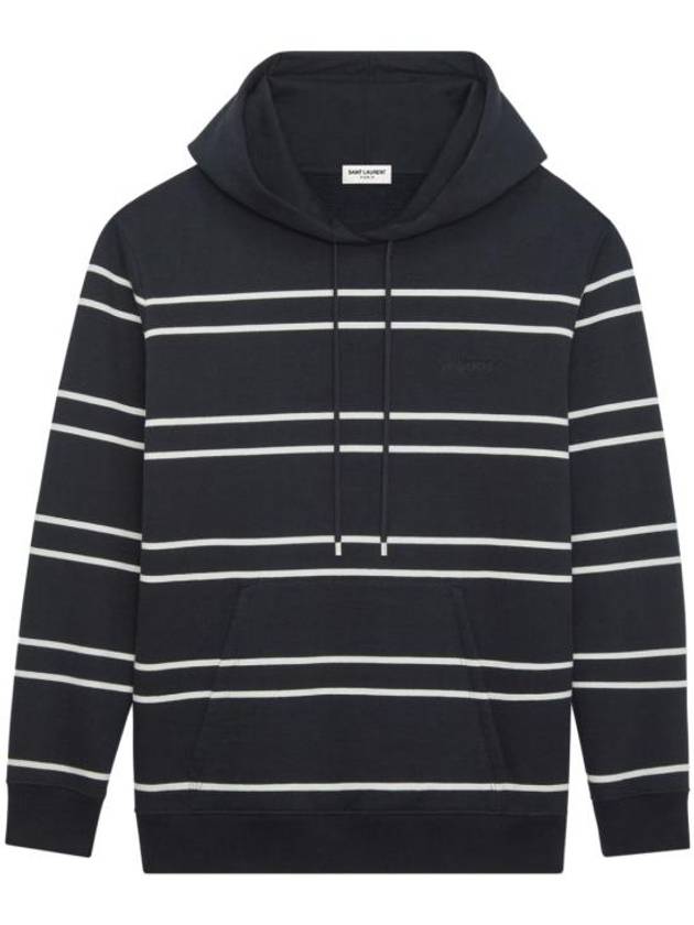 Luxury Saint Laurent Trending 2026 Stripe Hoodie Black